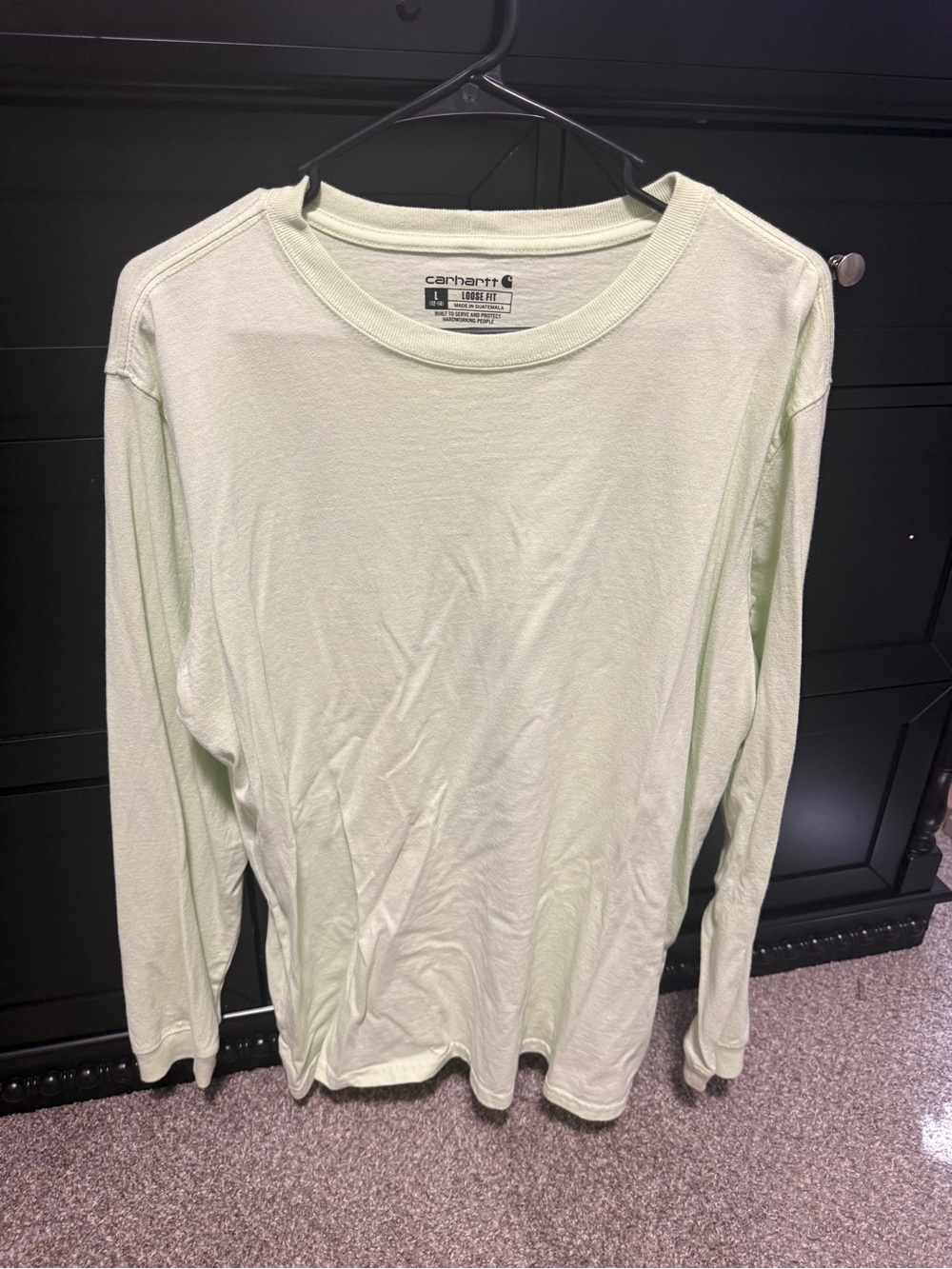 Carhartt Women’s Long Sleeve Crewneck Top - Pale Mint
